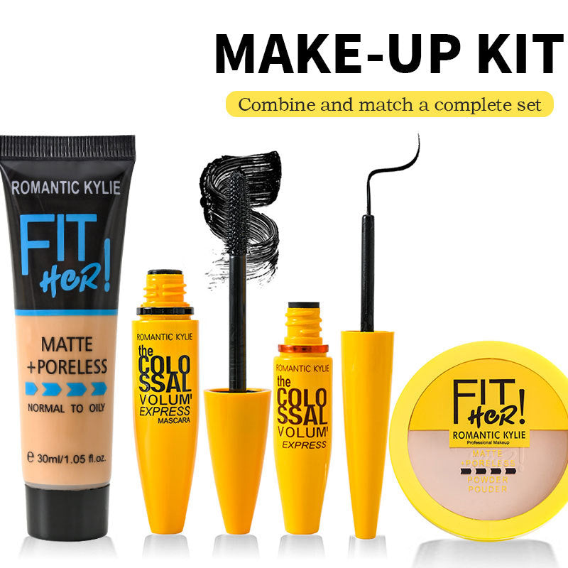 4 IN1 Bronzing Powder Concealing Foundation Makeup Set