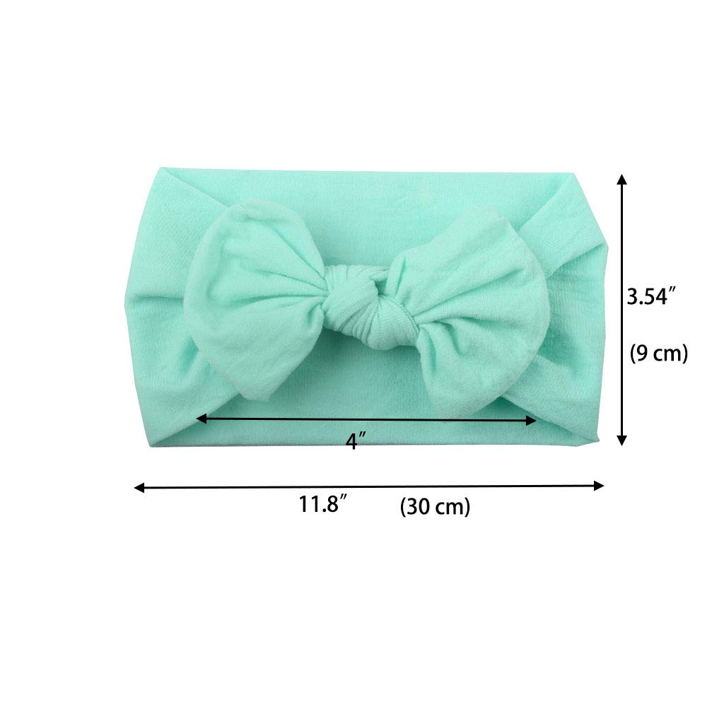 Super Stretchy Soft Knot Headbands With Hair Bows Head Wrap Hair Accessories For Newborn Baby Girls Infant Toddlers Kids