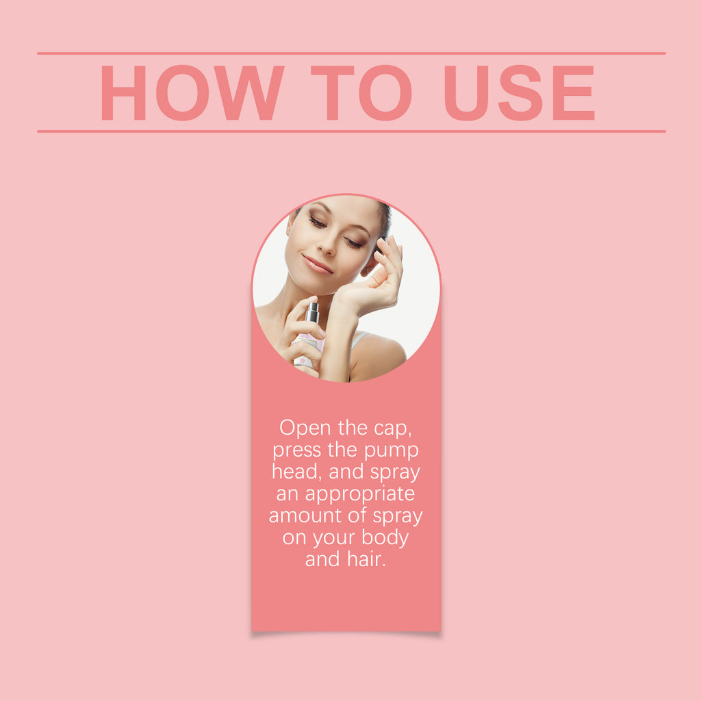 EELHOE Rose Body Hair Eau De Parfum Spray Fresh And Elegant With Fragrance And Charm Perfume Spray